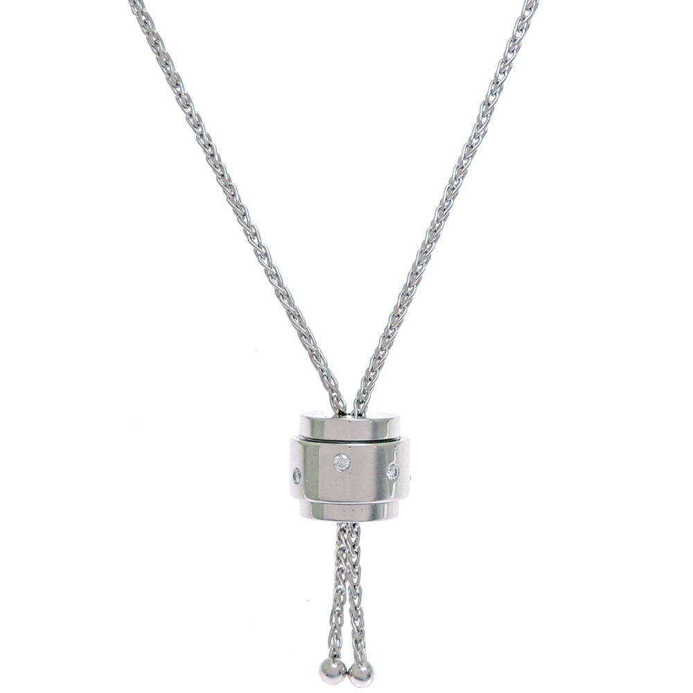 Piaget Possession Band Diamond Necklace for Women and Men, 750 White Gold